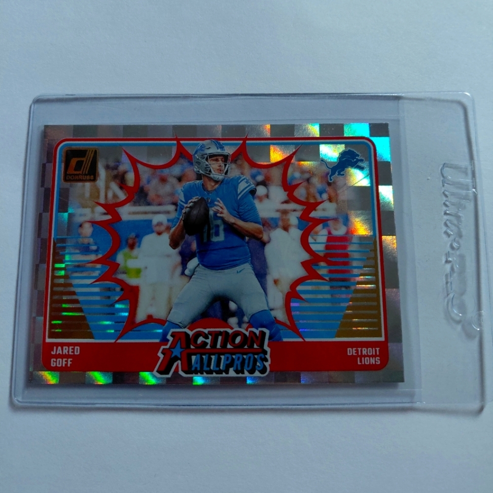 Panini Action All Pros Card - Red and Blue